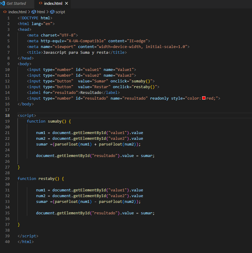 Javascript Para Realizar Sumas Y Restas Cal Y Mayor