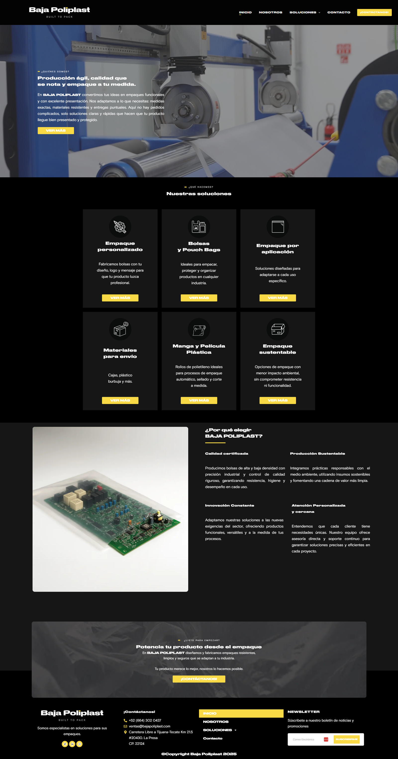 Baja Poliplast web site
